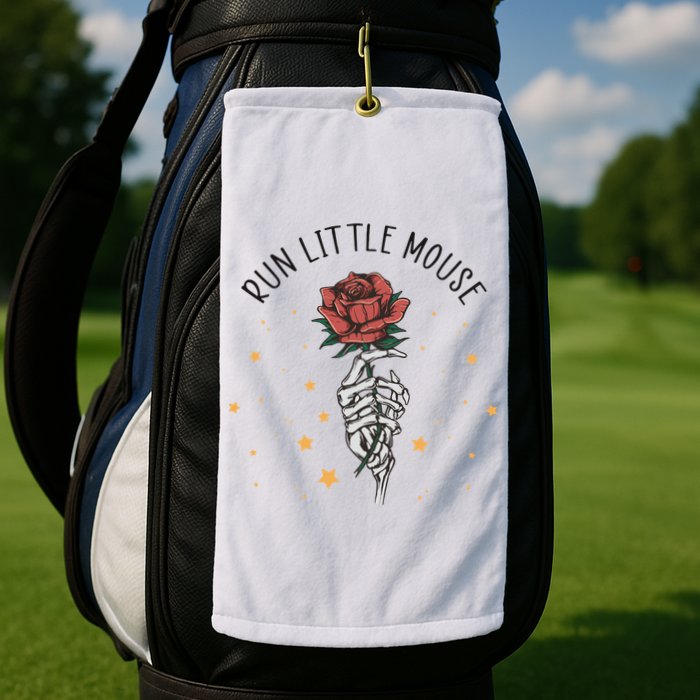 Run Little Mouse Haunting Adeline Golf Towel