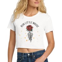 Run Little Mouse Haunting Adeline Crop Top