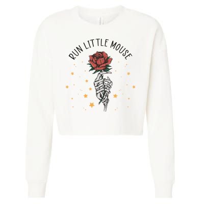 Run Little Mouse Haunting Adeline Cropped Pullover Crew