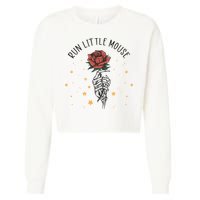 Run Little Mouse Haunting Adeline Cropped Pullover Crew