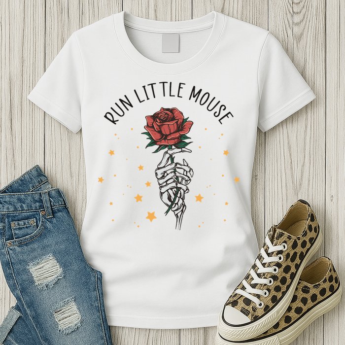 Run Little Mouse Haunting Adeline Womens T-Shirt