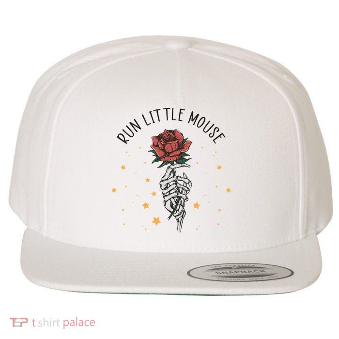 Run Little Mouse Haunting Adeline Wool Snapback Cap