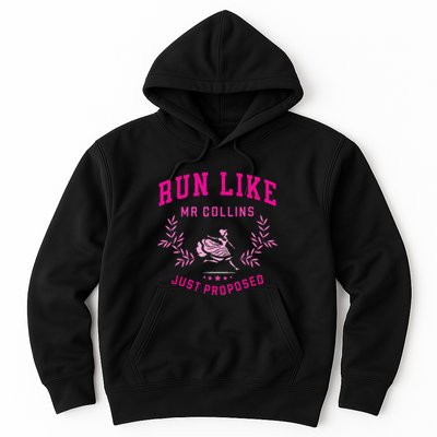 Run Like Mr Collins Just Proposed Funny Books And Running Hoodie