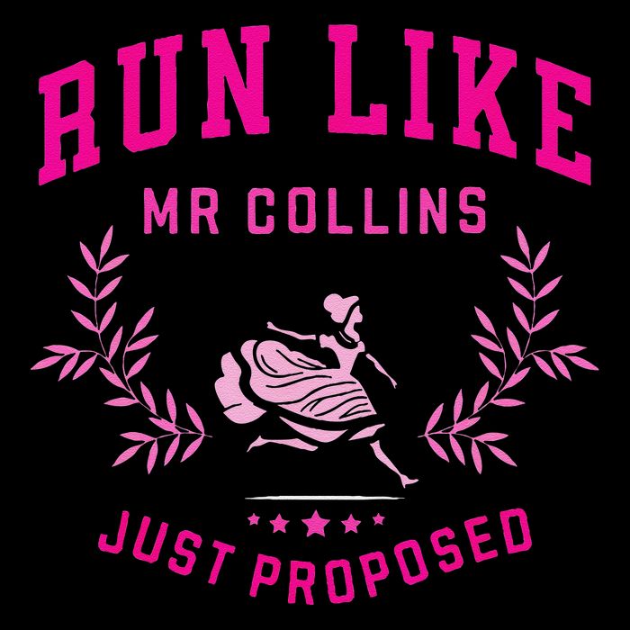 Run Like Mr Collins Just Proposed Funny Books And Running Flat Bill Trucker Hat
