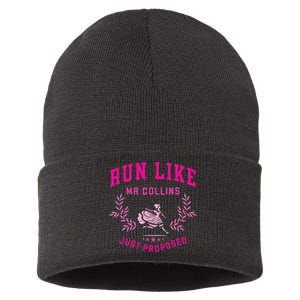 Run Like Mr Collins Just Proposed Funny Books And Running Sustainable Knit Beanie