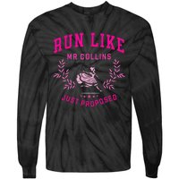 Run Like Mr Collins Just Proposed Funny Books And Running Tie-Dye Long Sleeve Shirt