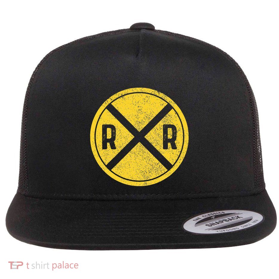 Railroad Locomotive Model Train Lover Flat Bill Trucker Hat