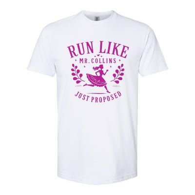 Run Like Mr Collins Just Proposed Vintage Design Softstyle CVC T-Shirt