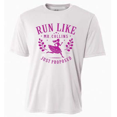 Run Like Mr Collins Just Proposed Vintage Design Cooling Performance Crew T-Shirt