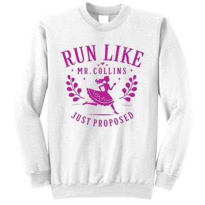 Run Like Mr Collins Just Proposed Vintage Design Sweatshirt