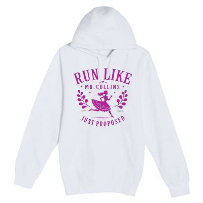 Run Like Mr Collins Just Proposed Vintage Design Premium Pullover Hoodie