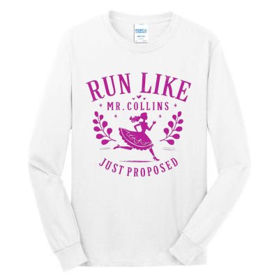 Run Like Mr Collins Just Proposed Vintage Design Tall Long Sleeve T-Shirt