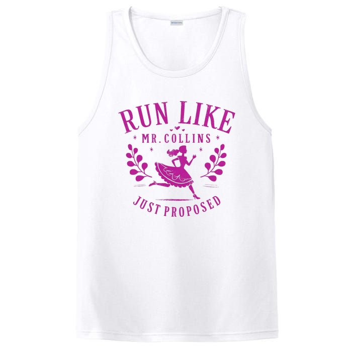 Run Like Mr Collins Just Proposed Vintage Design PosiCharge Competitor Tank