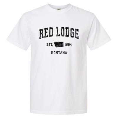 Red Lodge Montana Mt Vintage Athletic Sports Garment-Dyed Heavyweight T-Shirt