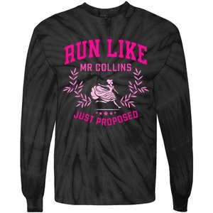 Run Like Mr Collins Just Proposed Tie-Dye Long Sleeve Shirt