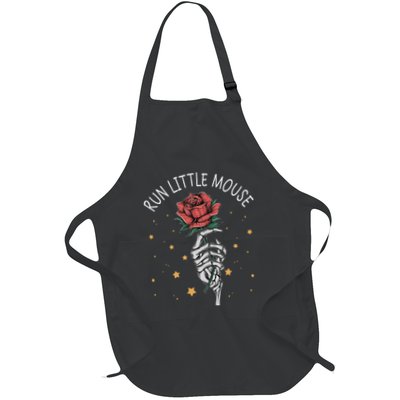 Run Little Mouse Book Lover Smut Reader Full-Length Apron With Pockets