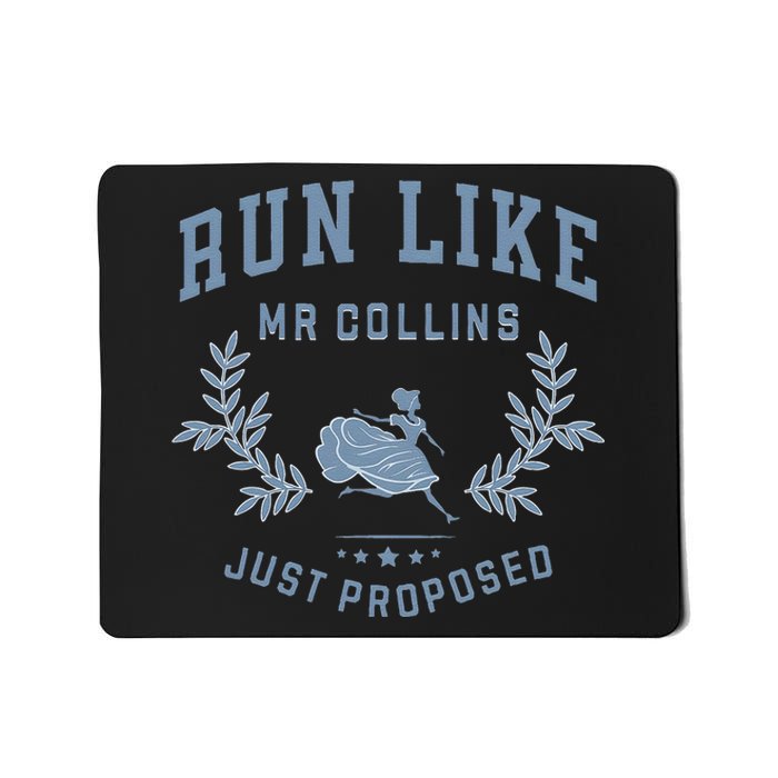 Run Like Mr Collins Just Proposed Funny Books And Running Mousepad