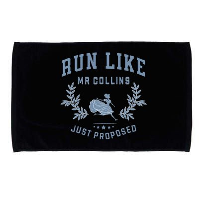 Run Like Mr Collins Just Proposed Funny Books And Running Microfiber Hand Towel