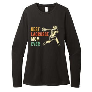 Retro Lacrosse Mom LAX Mom LAX Player Team Sports Lover Cute Womens CVC Long Sleeve Shirt