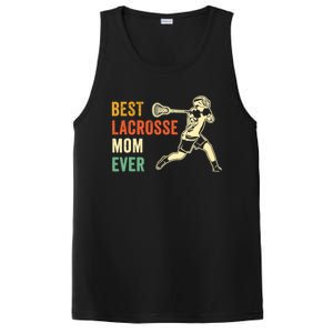 Retro Lacrosse Mom LAX Mom LAX Player Team Sports Lover Cute PosiCharge Competitor Tank