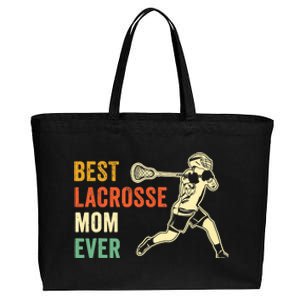 Retro Lacrosse Mom LAX Mom LAX Player Team Sports Lover Cute Cotton Canvas Jumbo Tote