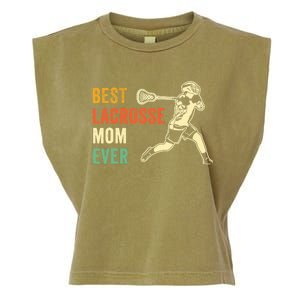 Retro Lacrosse Mom LAX Mom LAX Player Team Sports Lover Cute Garment-Dyed Women's Muscle Tee