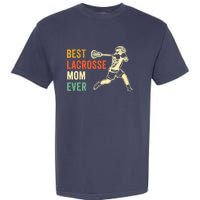 Retro Lacrosse Mom LAX Mom LAX Player Team Sports Lover Cute Garment-Dyed Heavyweight T-Shirt