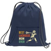 Retro Lacrosse Mom LAX Mom LAX Player Team Sports Lover Cute Sweatshirt Cinch Pack Bag