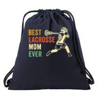 Retro Lacrosse Mom LAX Mom LAX Player Team Sports Lover Cute Drawstring Bag