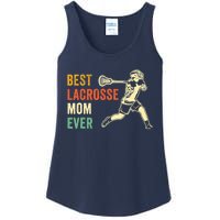 Retro Lacrosse Mom LAX Mom LAX Player Team Sports Lover Cute Ladies Essential Tank