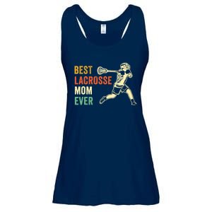 Retro Lacrosse Mom LAX Mom LAX Player Team Sports Lover Cute Ladies Essential Flowy Tank