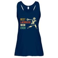 Retro Lacrosse Mom LAX Mom LAX Player Team Sports Lover Cute Ladies Essential Flowy Tank