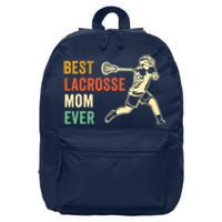 Retro Lacrosse Mom LAX Mom LAX Player Team Sports Lover Cute 16 in Basic Backpack