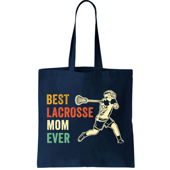 Retro Lacrosse Mom LAX Mom LAX Player Team Sports Lover Cute Tote Bag