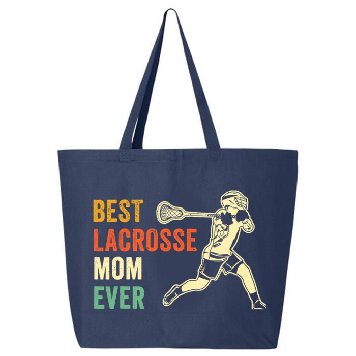 Retro Lacrosse Mom LAX Mom LAX Player Team Sports Lover Cute 25L Jumbo Tote