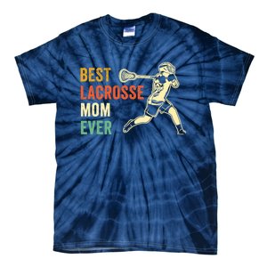 Retro Lacrosse Mom LAX Mom LAX Player Team Sports Lover Cute Tie-Dye T-Shirt