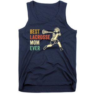 Retro Lacrosse Mom LAX Mom LAX Player Team Sports Lover Cute Tank Top