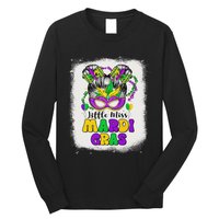 Retro Little Miss Mardi Gras Outfit Girl Women Costume Long Sleeve Shirt