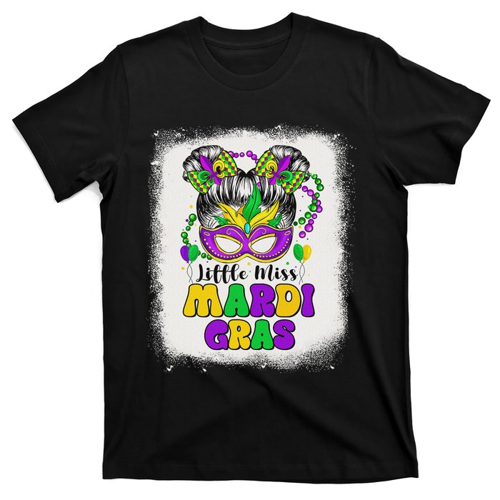 Retro Little Miss Mardi Gras Outfit Girl Women Costume T-Shirt