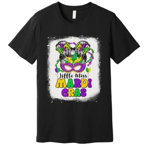 Retro Little Miss Mardi Gras Outfit Girl Women Costume Premium T-Shirt