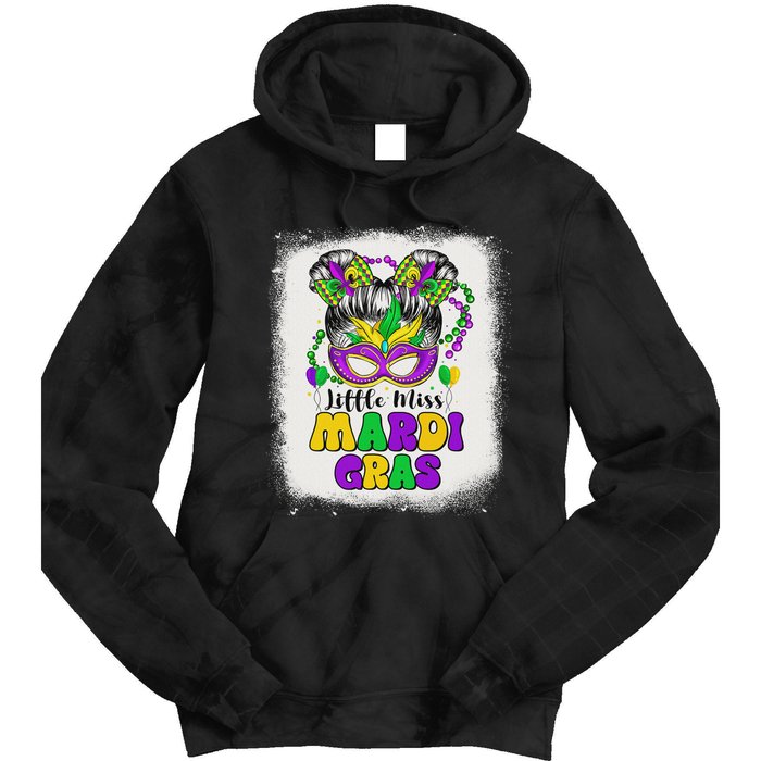 Retro Little Miss Mardi Gras Outfit Girl Women Costume Tie Dye Hoodie