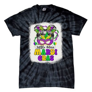 Retro Little Miss Mardi Gras Outfit Girl Women Costume Tie-Dye T-Shirt