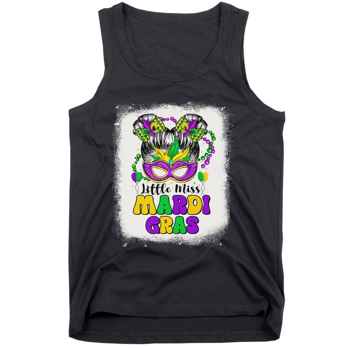 Retro Little Miss Mardi Gras Outfit Girl Women Costume Tank Top