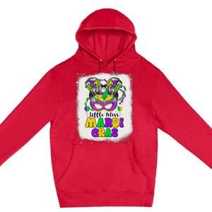 Retro Little Miss Mardi Gras Outfit Girl Women Costume Premium Pullover Hoodie