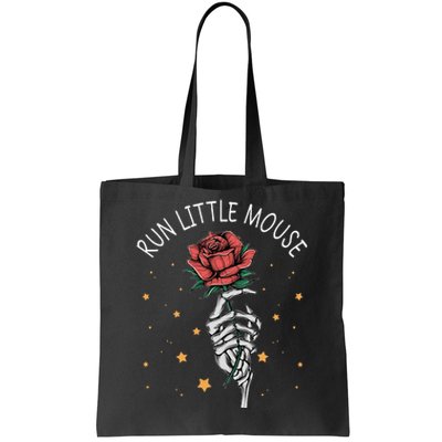 Run Little Mouse Book Lover Smut Reader Tote Bag