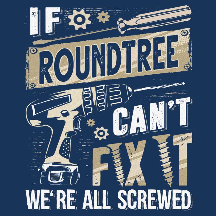 Roundtree Last Name If Roundtree CanT Fix It 7-Panel Snapback Hat