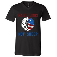 Raise Lions Not Sheep V-Neck T-Shirt