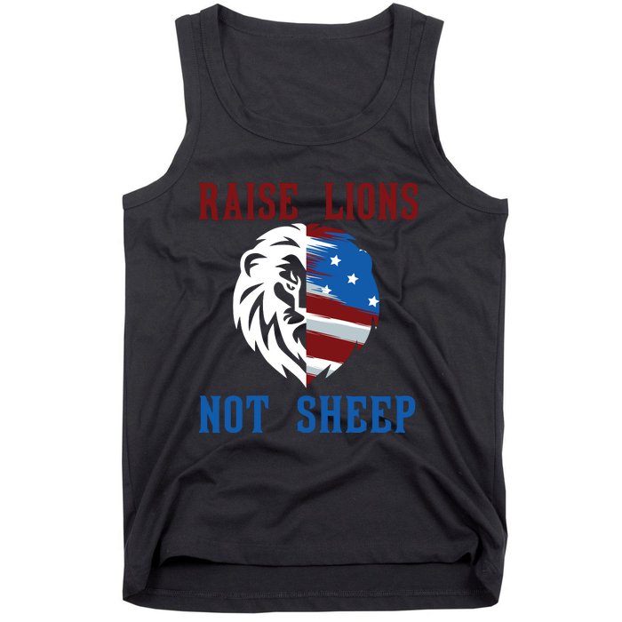 Raise Lions Not Sheep Tank Top