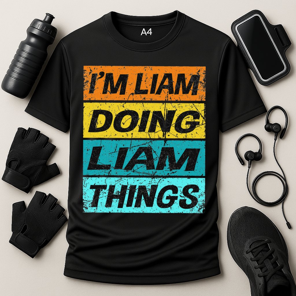 Retro Liam Name Personalized Liam Name Men Kids Cooling Performance Crew T-Shirt