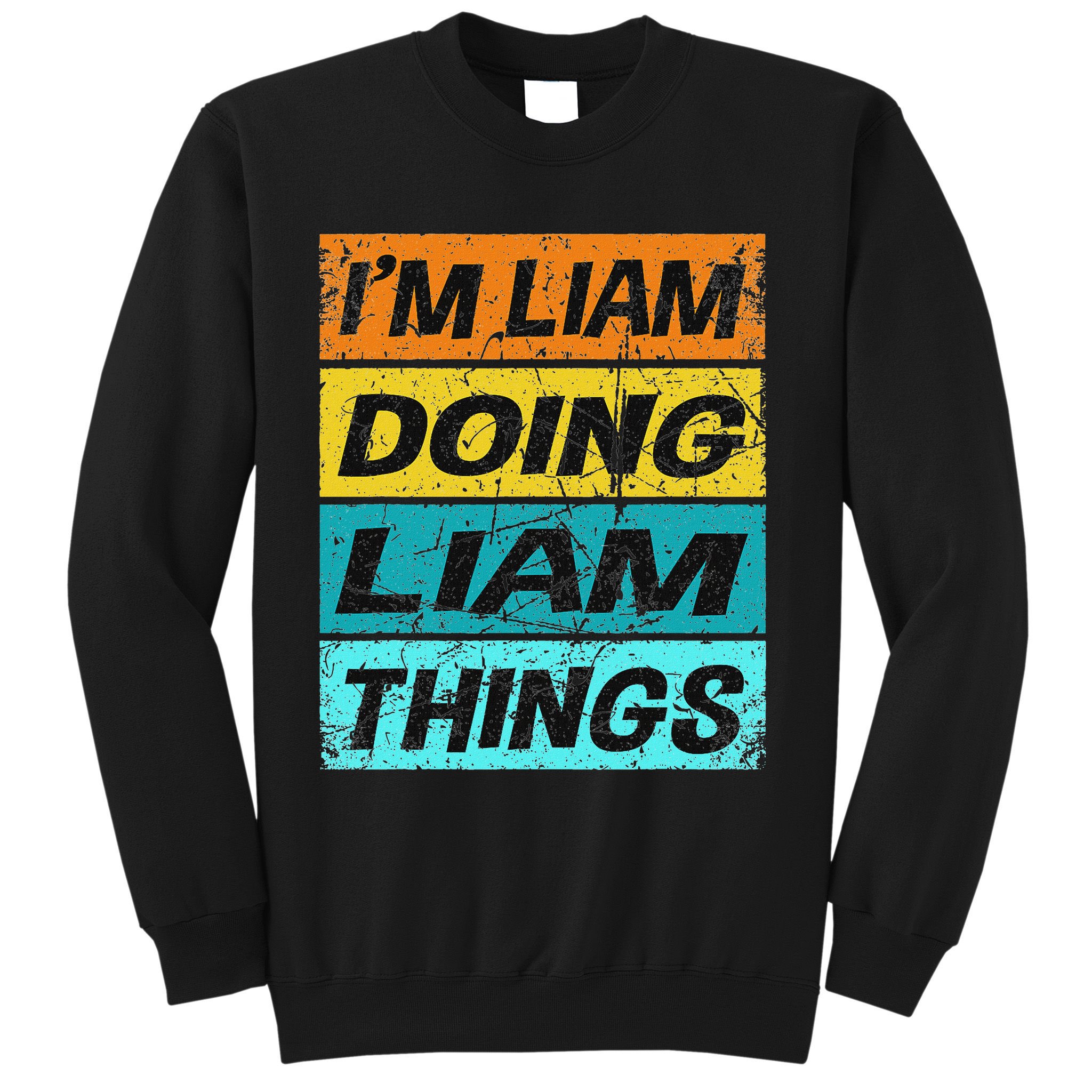 Retro Liam Name Personalized Liam Name Men Kids Sweatshirt